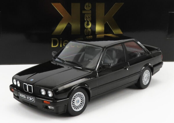BMW - 3-SERIES 325i (E30) M-PACKAGE 1987 - BLACK 1/18KK-SCALE