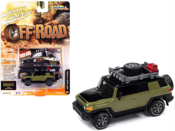 JOHNNY LIGHTNING 2007 TOYOTA FJ CRUISER VERDE OLIVO