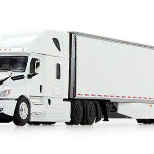 DCP Freightliner 2018 Cascadia High-Roof Sleeper in White with 53 Utility Trailer with Side Skirts