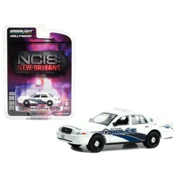 PRE ORDEN GREENLIGHT 2006 FORD CROWN VICTORIA POLICE INTERCEPTOR WHITE "NEW ORLEANS POLICE" "NCIS: NEW ORLEANS" (2014-2021) TV SERIES "HOLLYWOOD SERIES" RELEASE 39