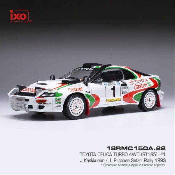 (PRE ORDEN) IXO-MODELS - TOYOTA - CELICA GT4 TURBO 4WD ST185 TEAM CASTROL N 3 3rd RALLY SAFARI 1993 IAN DUNCAN - IAN MUNRO