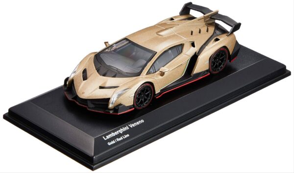 KYOSHO 1/64 Lamborghini Veneno Gold/Red Line