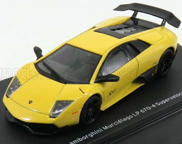 (PRE ORDEN) SALVAT - 143 - LAMBORGHINI - MURCIELAGO LP670-4 SV SUPERVELOCE 2009 - YELLOW BLACK