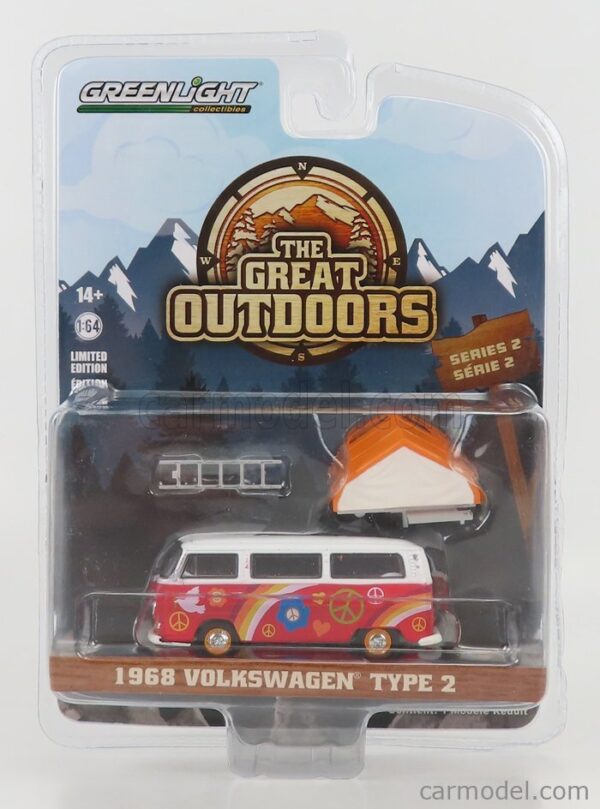 GREENLIGHT 1968 VOLKSWAGEN TYPE 2  THE GREAT OUTDOORS 2