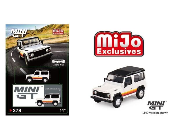 MINI GT LAND ROVER DEFENDER 90 WAGON WHITE