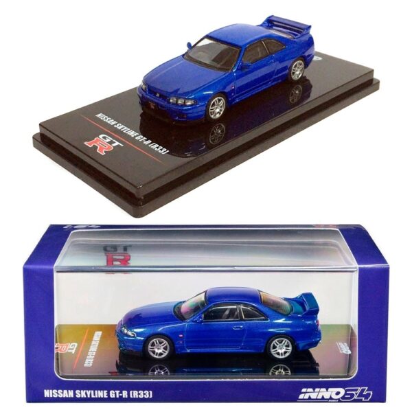 INNO64 NISSAN SKYLINE GT-R R33 AZUL