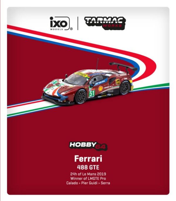 TARMAC + IXO FERRARI 488 GTE 24H OF LE MANS 2019